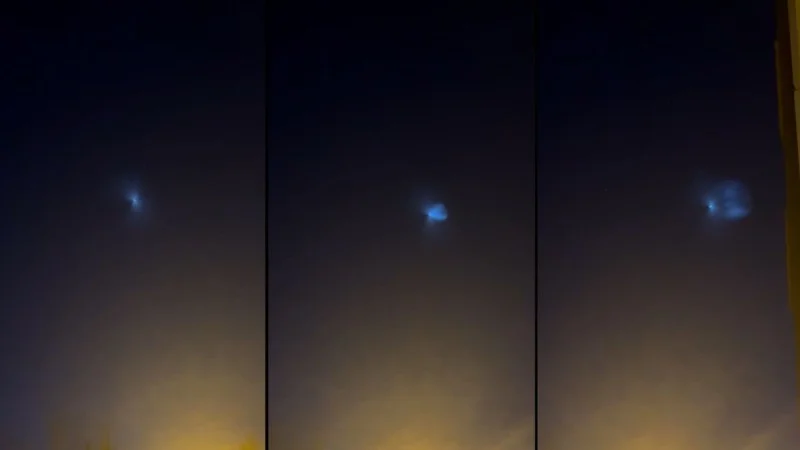 Zpráva: Nad Českem se objevila raketa Falcon 9 od SpaceX