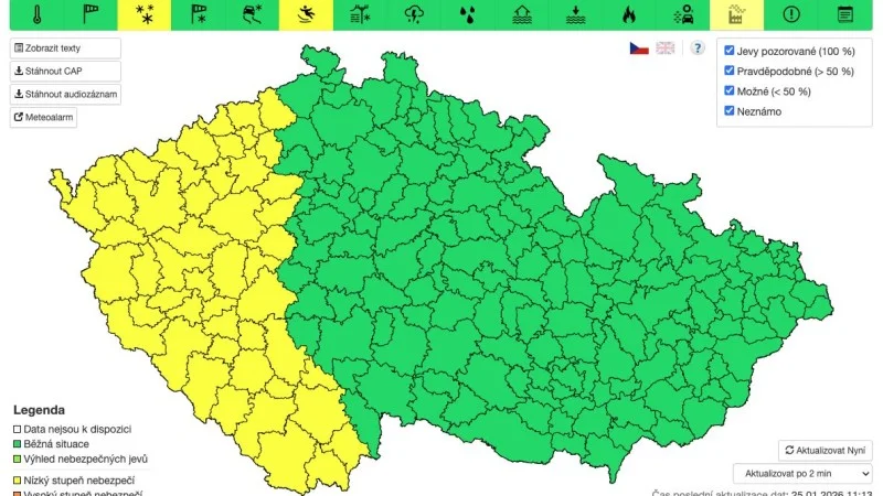 Zpráva: Meteorologové varují před ledovkou a sněžením v Čechách