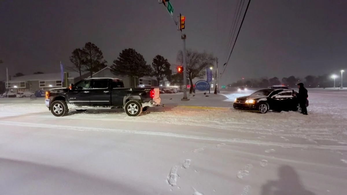 Ilustrace k článku: V USA způsobila ledová bouře výpadek elektřiny pro více než 800 tisíc lidí