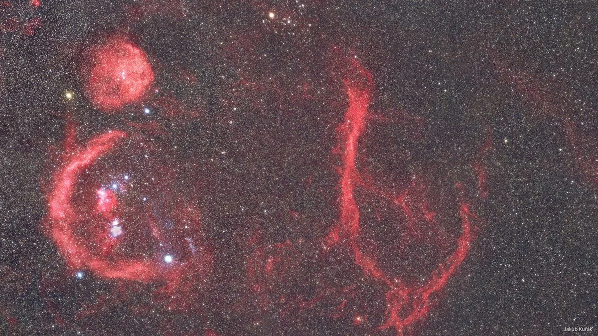 Ilustrace k článku: Astronom z Liberecka zachytil superbublinu v prostoru mezi hvězdami