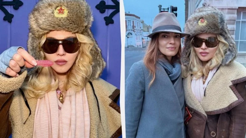 Zpráva: Madonna vyvolala rozruch mezi ukrajinskými fanoušky kvůli kontroverzní čepici