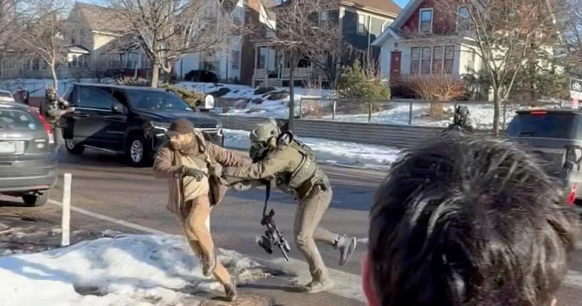 Ilustrace k článku: Nové záběry ukazují fyzický střet muže zabitého federálními agenty