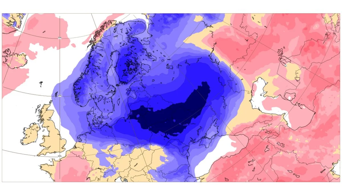 Ilustrace k článku: Arktický vzduch přináší na sever Evropy rekordní mrazy