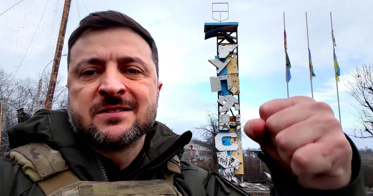 Ilustrace k článku: Malé ukrajinské skupiny zesměšnily Putina. Na ‚ruském‘ území se objevil Zelenskyj