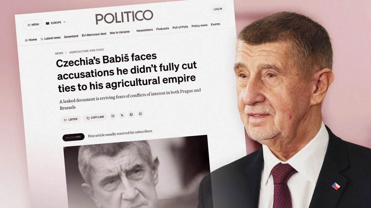 Ilustrace k článku: Obavy ze střetu zájmů: Politico zkoumá situaci Andreje Babiše