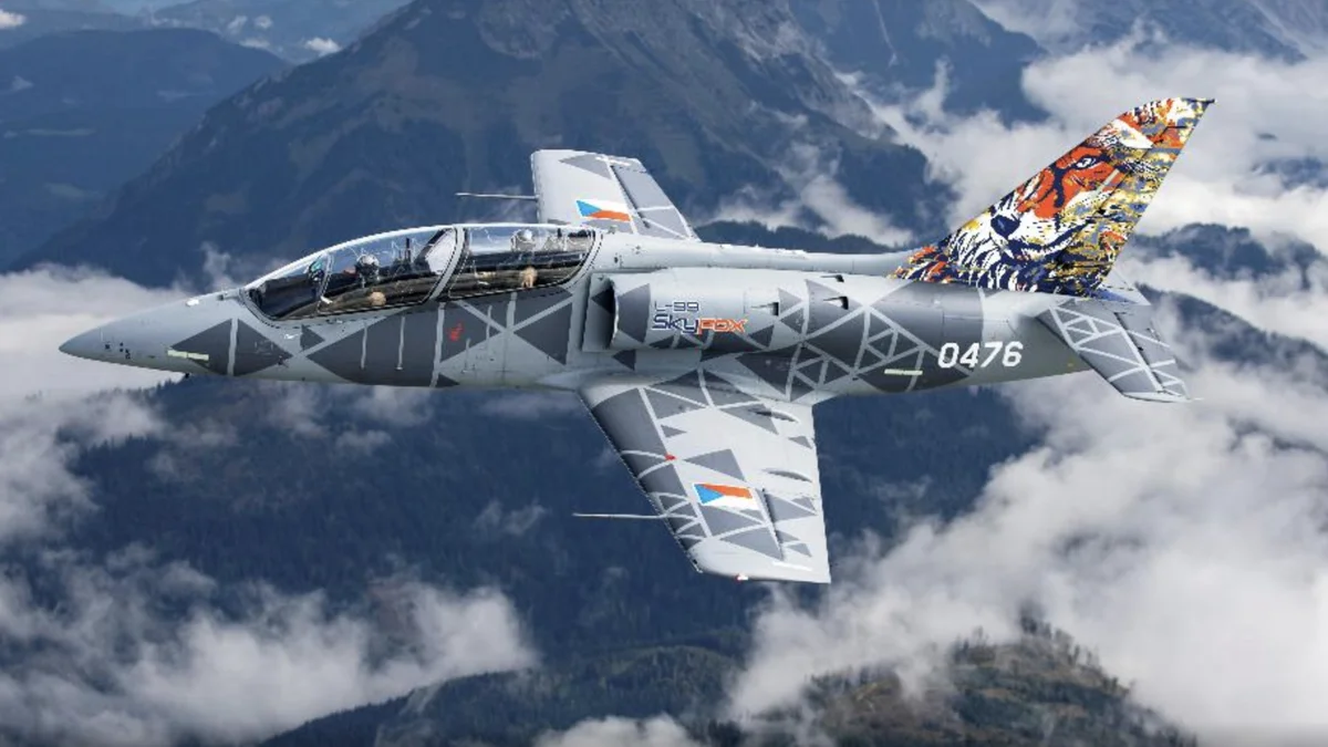 Ilustrace k článku: České letadlo L-39 Skyfox může být využito k boji proti ruským dronům