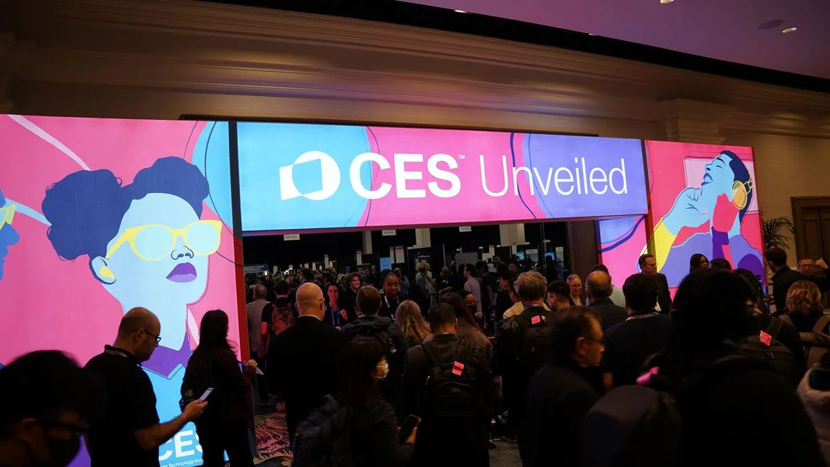 Ilustrace k článku: Inovace na CES 2026: Roboti, AI a futuristické technologie