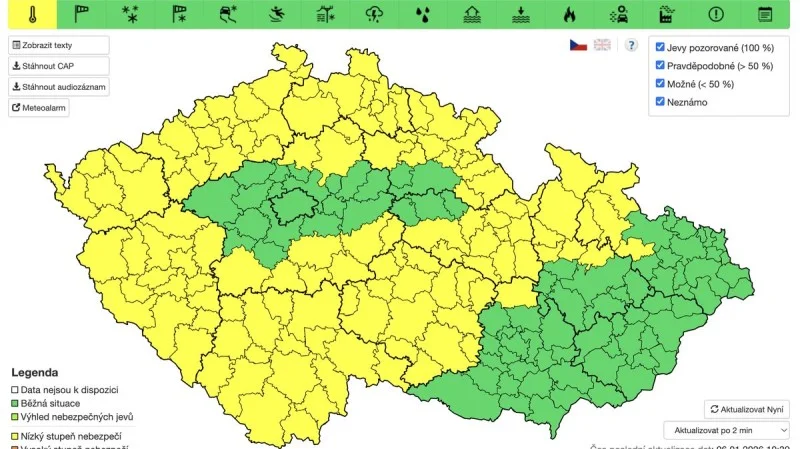 Zpráva: Meteorologové varují před silným mrazem v Česku