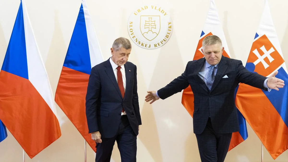 Ілюстрація до статті: Відновлення відносин між Чехією та Словаччиною: Бабіш і Фіко оголосили про новий етап співпраці