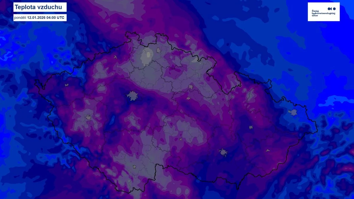 Ilustrace k článku: Na Šumavě naměřili rekordní mráz -30,2 °C